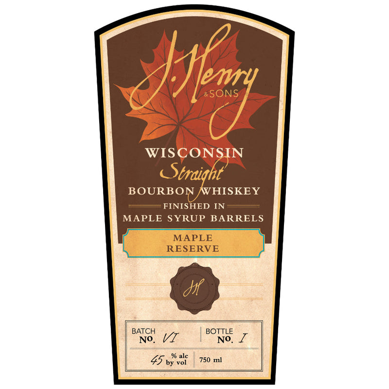 J. Henry Maple Reserve Wisconsin Straight Bourbon - Goro&