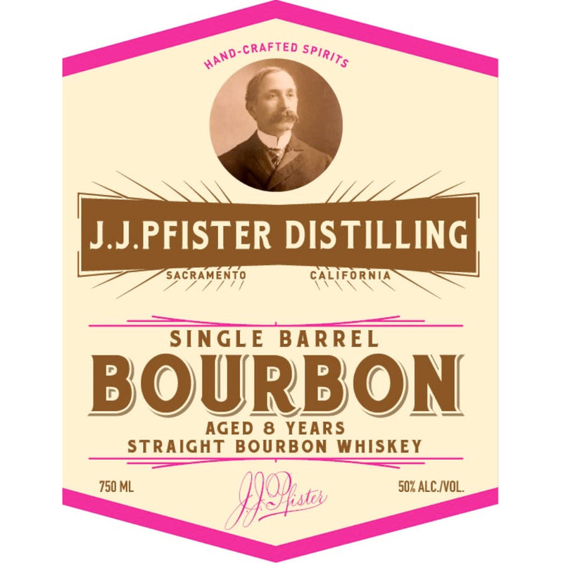 J.J. Pfister 8 Year Old Single Barrel Straight Bourbon - Goro&