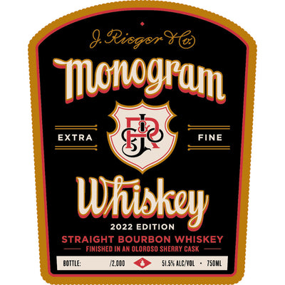 J. Rieger Monogram Straight Bourbon 2022 Edition - Goro's Liquor