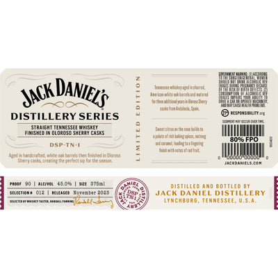 Jack Daniel's Distillery Series No. 12 - Goro's Liquor