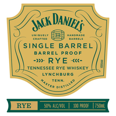 Jack Daniel's Single Barrel Barrel Proof Rye - Goro's Liquor