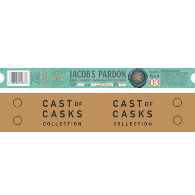 Jacob‘s Pardon Cast of Casks 6 Year Old Rye Barrel No #03 - Goro's Liquor