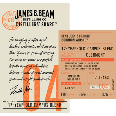 James B. Beam Distillers' Share 04 17 Year Old Campus Blend - Goro's Liquor