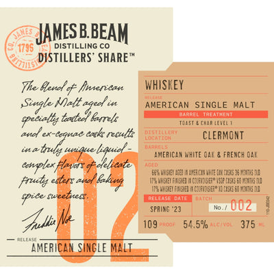 James B. Beam Distillers’ Share 02 American Single Malt - Goro's Liquor