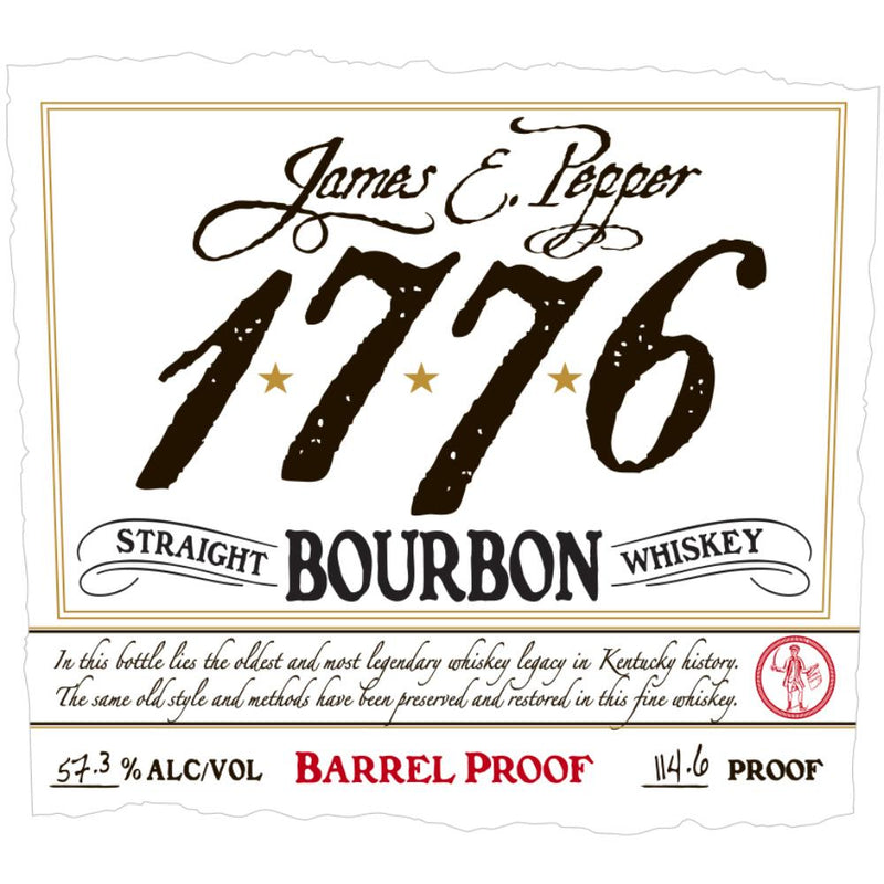 James E. Pepper 1776 Barrel Proof Bourbon - Goro&