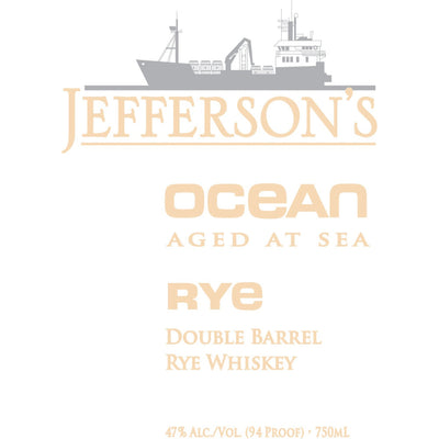 Jefferson’s Ocean Aged At Sea Double Barrel Rye Voyage 26 - Goro's Liquor