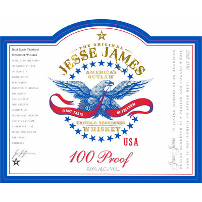 Jesse James 100 Proof Tennessee Whiskey - Goro's Liquor