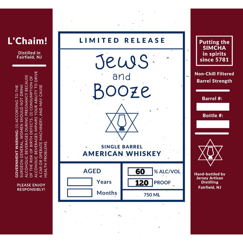 Jews and Booze Single Barrel American Whiskey - Goro&