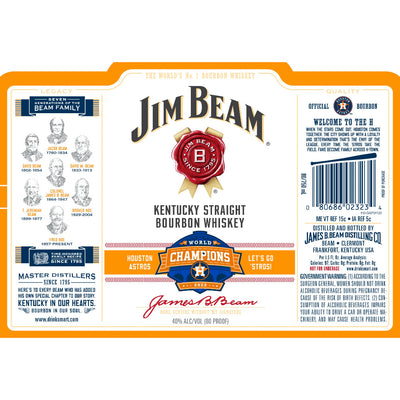 Jim Beam Houston Astros World Champions Bourbon 2022 - Goro's Liquor