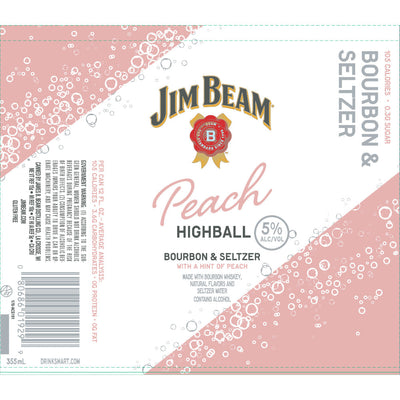 Jim Beam Peach Highball Bourbon & Seltzer - Goro's Liquor