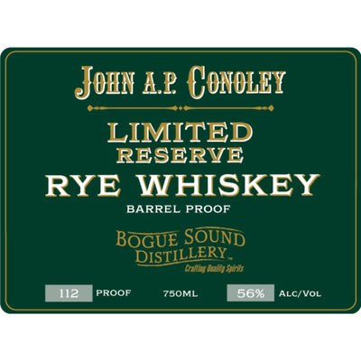 John A.P. Conoley Limited Reserve Rye Whiskey - Goro's Liquor