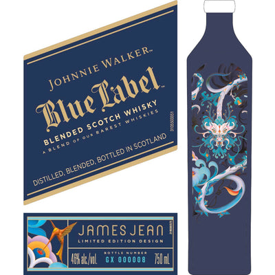 Johnnie Walker Blue Label James Jean Limited Edition Design - Goro's Liquor