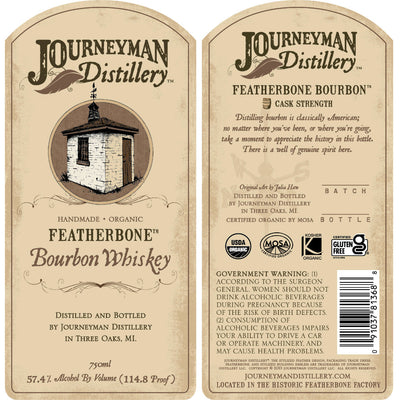Journeyman Distillery Featherbone Cask Strength Bourbon - Goro's Liquor