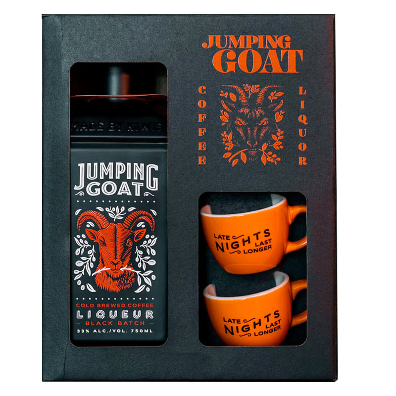 Jumping Goat Cold Brewed Coffee Liqueur Black Batch Gift Set - Goro&