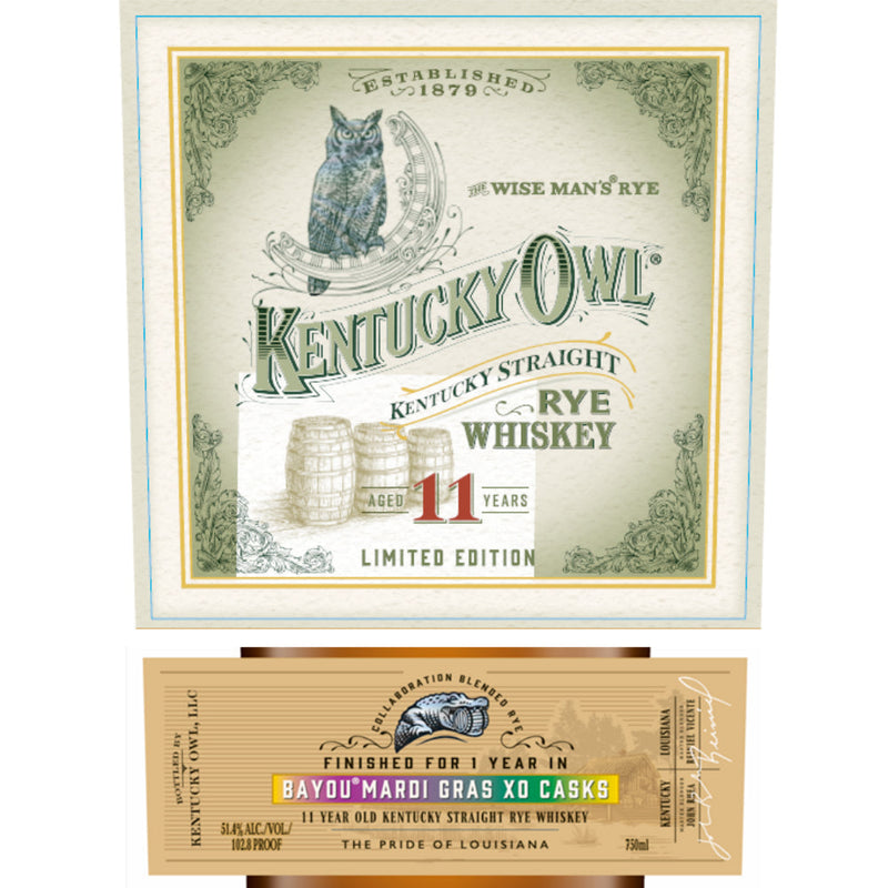 Kentucky Owl Mardi Gras Limited Edition 11 Year Straight Rye - Goro&