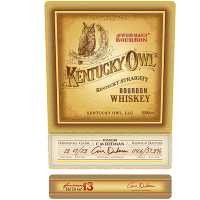 Kentucky Owl Bourbon Batch 13 - Goro's Liquor