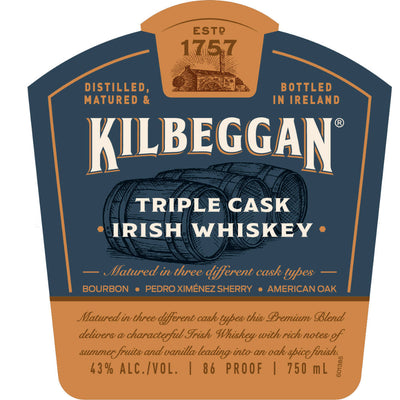 Kilbeggan Triple Cask Irish Whiskey - Goro's Liquor