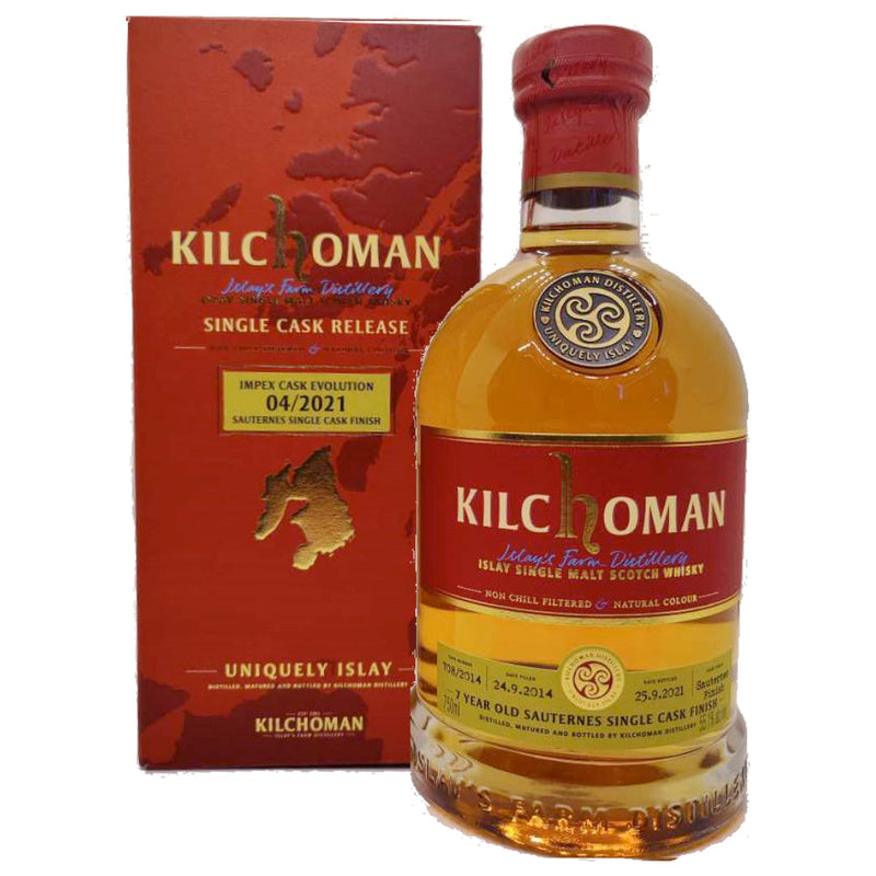 Kilchoman 7 Year Sauternes Cask Finish ImpEx Cask Evolution 04/2021 - Goro&