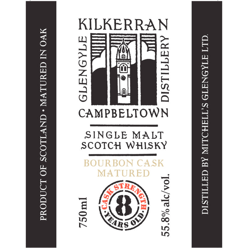 Kilkerran 8 Year Old Cask Strength Bourbon Cask Matured - Goro&