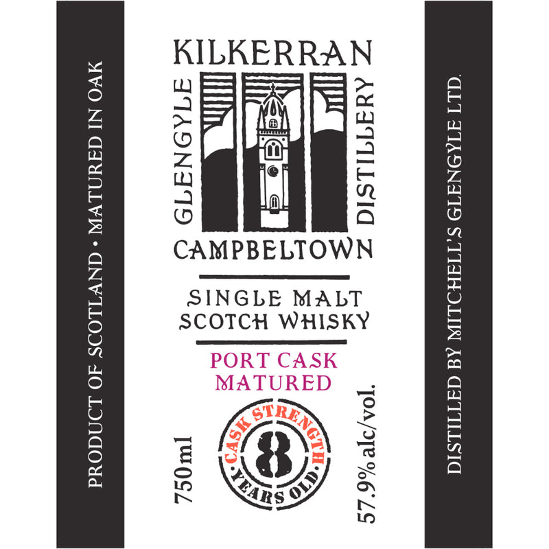 Kilkerran 8 Year Old Cask Strength Port Cask Matured - Goro&