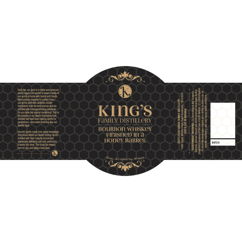 King’s Family Bourbon Finished In A Honey Barrel - Goro&