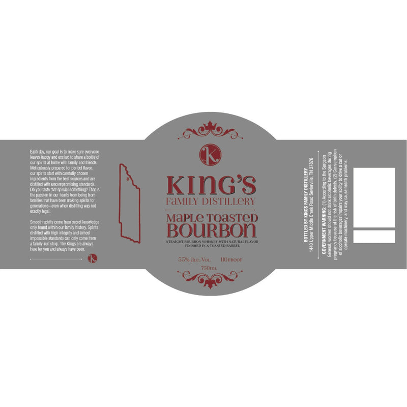 King’s Family Maple Toasted Bourbon - Goro&