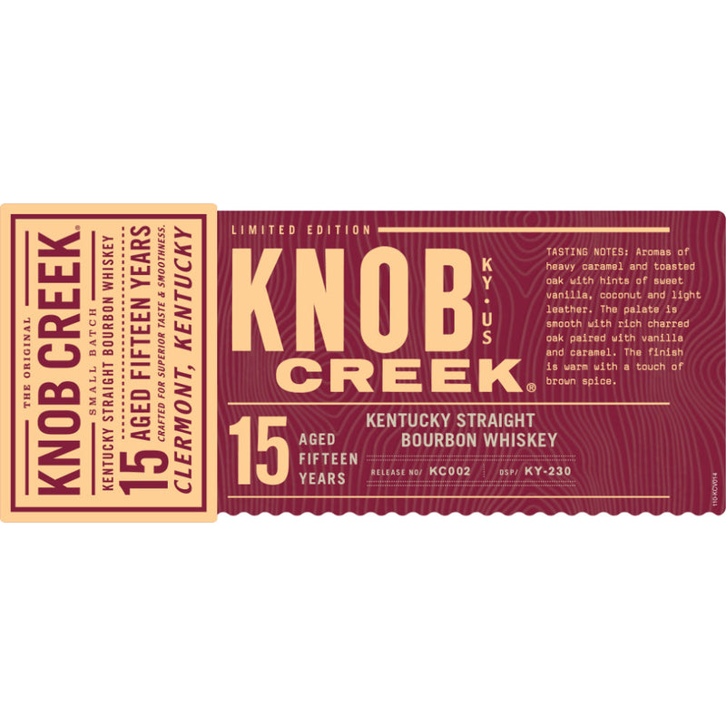 Knob Creek 15 Year Old 2021 Limited Edition - Goro&