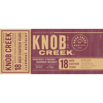 Knob Creek 18 Year Old Bourbon Limited Edition - Goro's Liquor