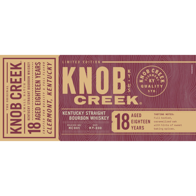 Knob Creek 18 Year Old Bourbon Limited Edition - Goro&