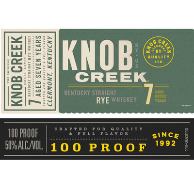 Knob Creek 7 Year Old Kentucky Straight Rye - Goro's Liquor