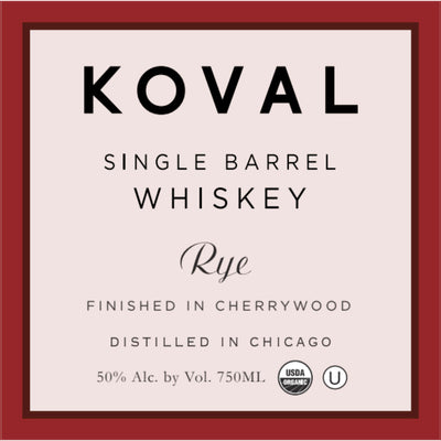 Koval Cherrywood Finish Rye - Goro's Liquor