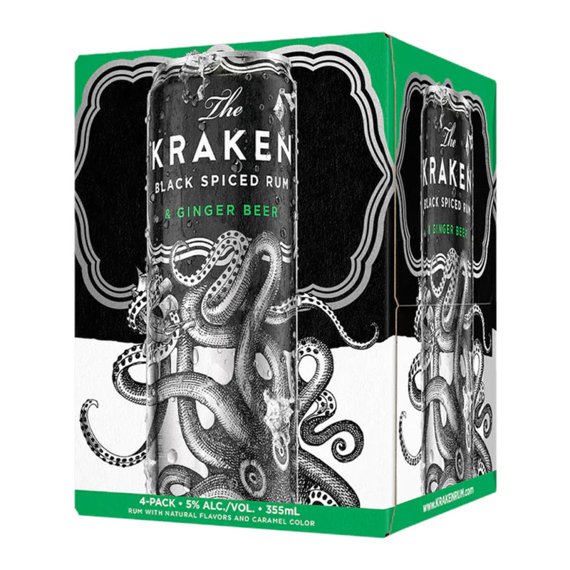 Kraken Black Spiced Rum & Ginger Beer Cocktail 4PK - Goro&