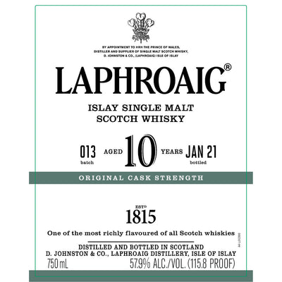 Laphroaig 10 Year Old Cask Strength Batch 13 - Goro's Liquor