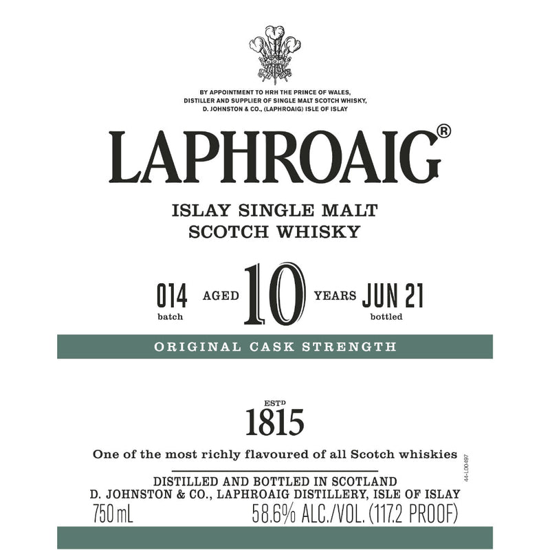 Laphroaig 10 Year Old Cask Strength Batch 014 - Goro&