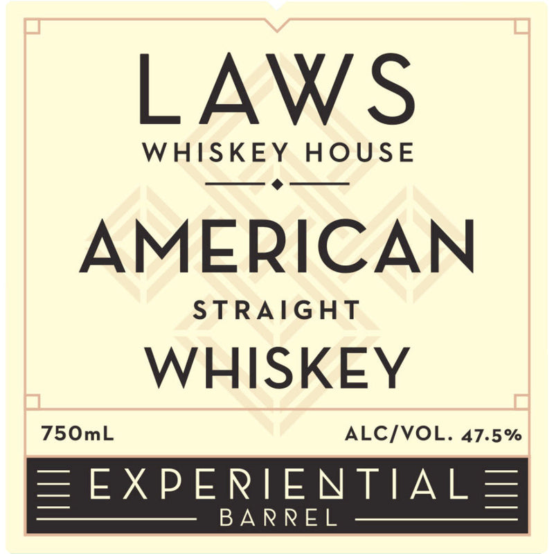 Laws Experiential Barrel American Straight Whiskey - Goro&