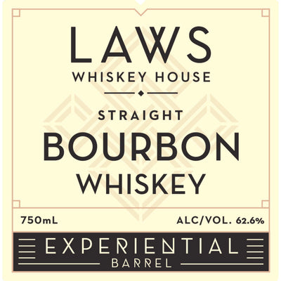 Laws Experiential Barrel Straight Bourbon - Goro's Liquor
