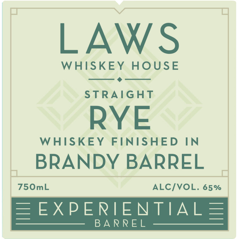 Laws Experiential Barrel Straight Rye Finished in a Brandy Barrel - Goro&