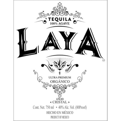 Laya Organic Anejo Cristal Tequila - Goro's Liquor