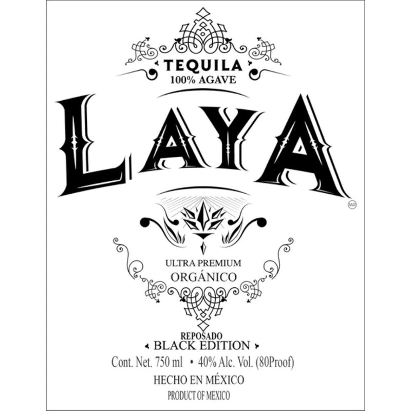 Laya Organic Reposado Tequila Black Edition - Goro&