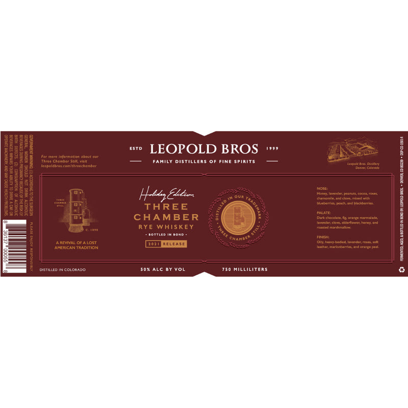 Leopold Bros Three Chamber Bottled in Bond Rye - Goro&