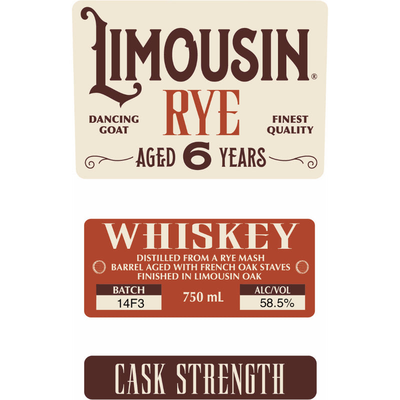 Limousin 6 Year Old Cask Strength Rye - Goro&