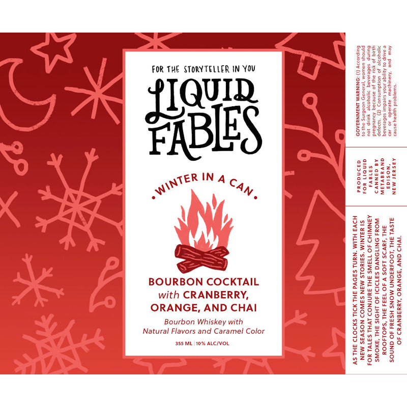 Liquid Fables Winter in a Can Bourbon Cocktail - Goro&