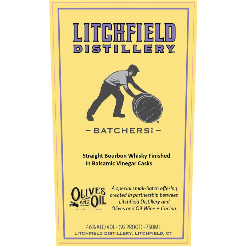 Litchfield Distillery Batchers Bourbon Finished in Balsamic Vinegar Casks - Goro&