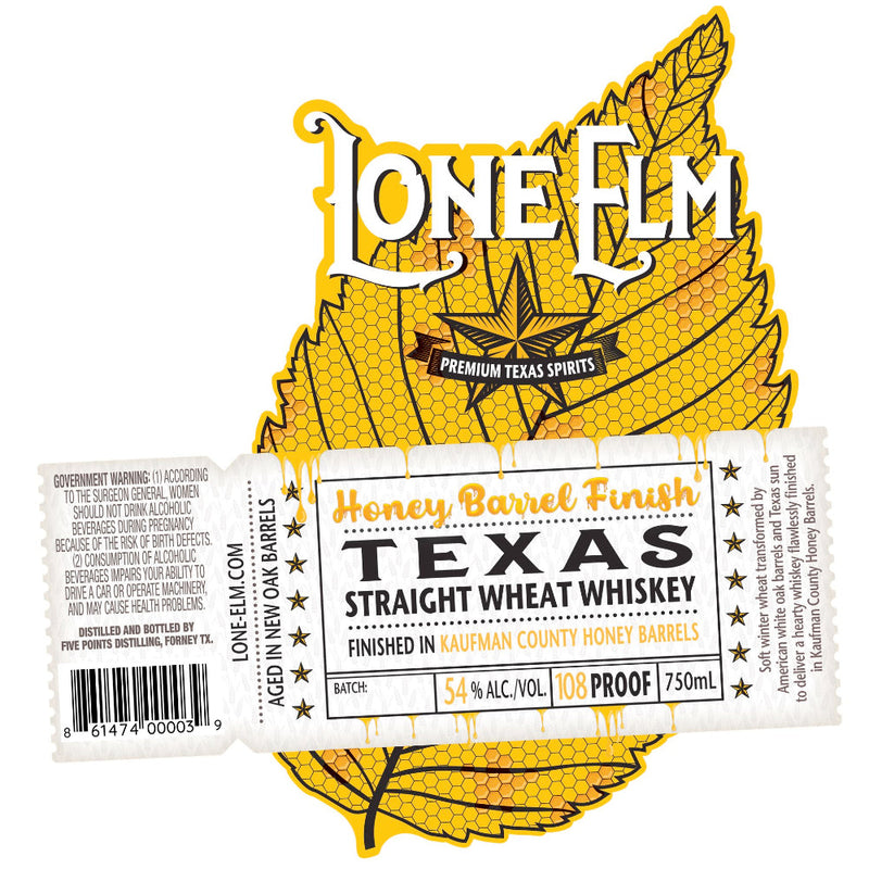 Lone Elm Honey Barrel Finish Texas Wheat Whiskey - Goro&