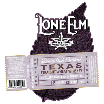 Lone Elm Sherry Cask Finished Texas Straight Wheat Whiskey - Goro's Liquor