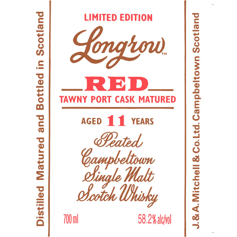 Longrow Red 11 Year Old Tawny Port Cask Matured Scotch - Goro&