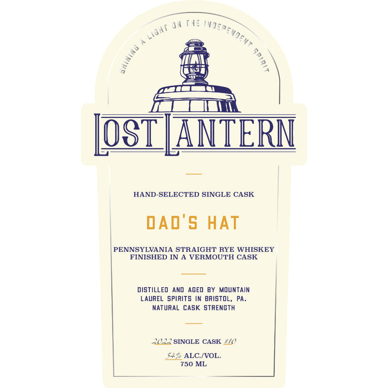 Lost Lantern Dad’s Hat Vermouth Cask Finished Pennsylvania Straight Rye - Goro&