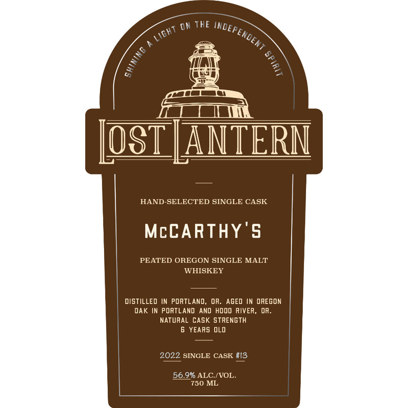 Lost Lantern McCarthy’s Peated Oregon Single Malt - Goro&