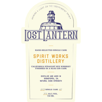 Lost Lantern Spirit Works Sloe Gin Cask Finished Straight Rye - Goro's Liquor
