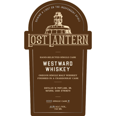 Lost Lantern Westward Whiskey Chardonnay Cask Finished - Goro's Liquor